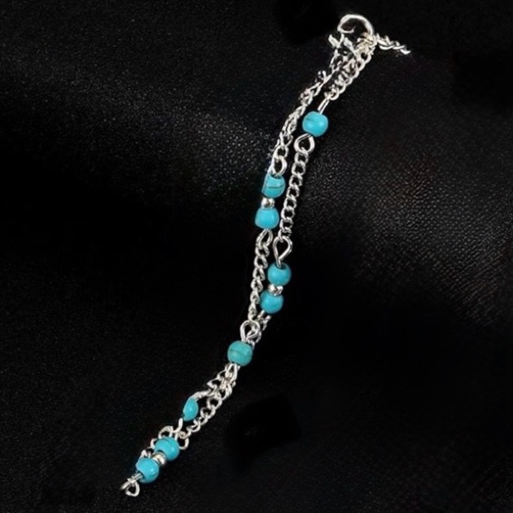 Silver Chain Anklet/Bracelet Charm Gift Beach
Adjustable Boho Dainty
